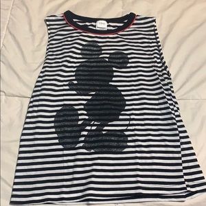Striped Mickey Mouse tank